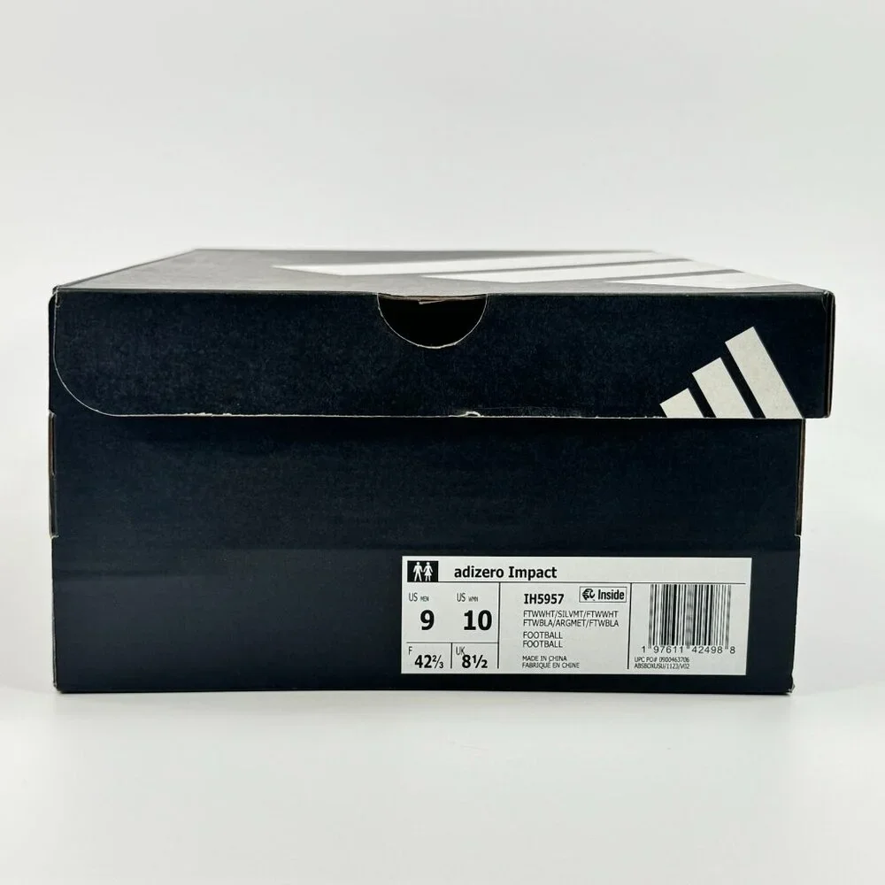 Adidas Adizero Impact 'Cloud White Silver' IH5957 Football Multi Size